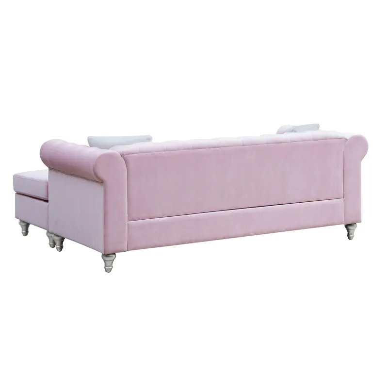 Raisa - G864B-SCH Sofa Chaise - Pink