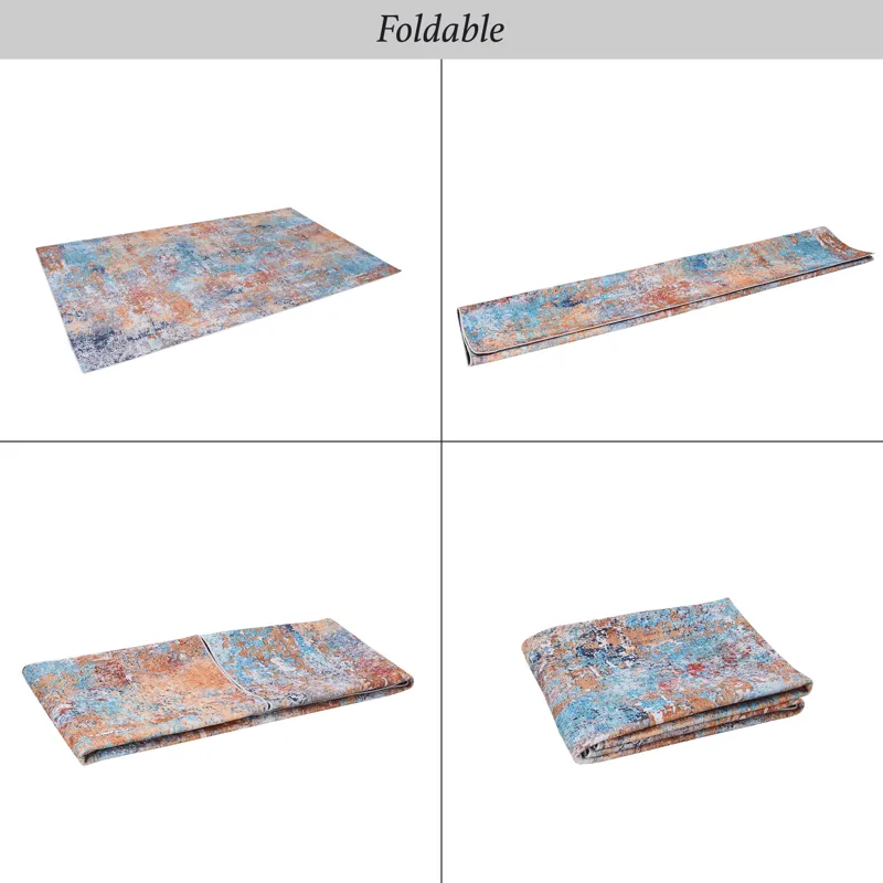 2\' x 3\' Machine Washable Area Rugs, Low-Pile, Non-Slip, Non-Shedding, Foldable, Kid & Pet Friendly