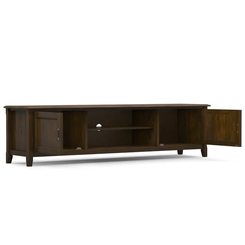 Burlington - 72\" Low TV Media Stand - Mahogany Brown