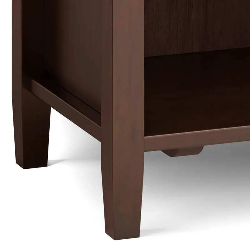 Warm Shaker - Bedside Table - Russet Brown