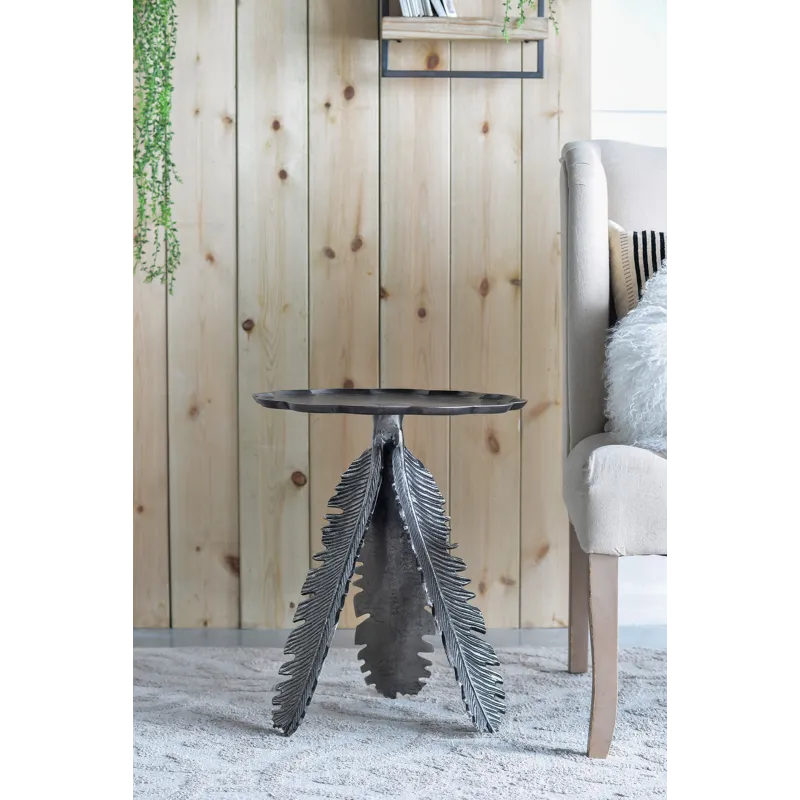 Leaf Side Table - Silver