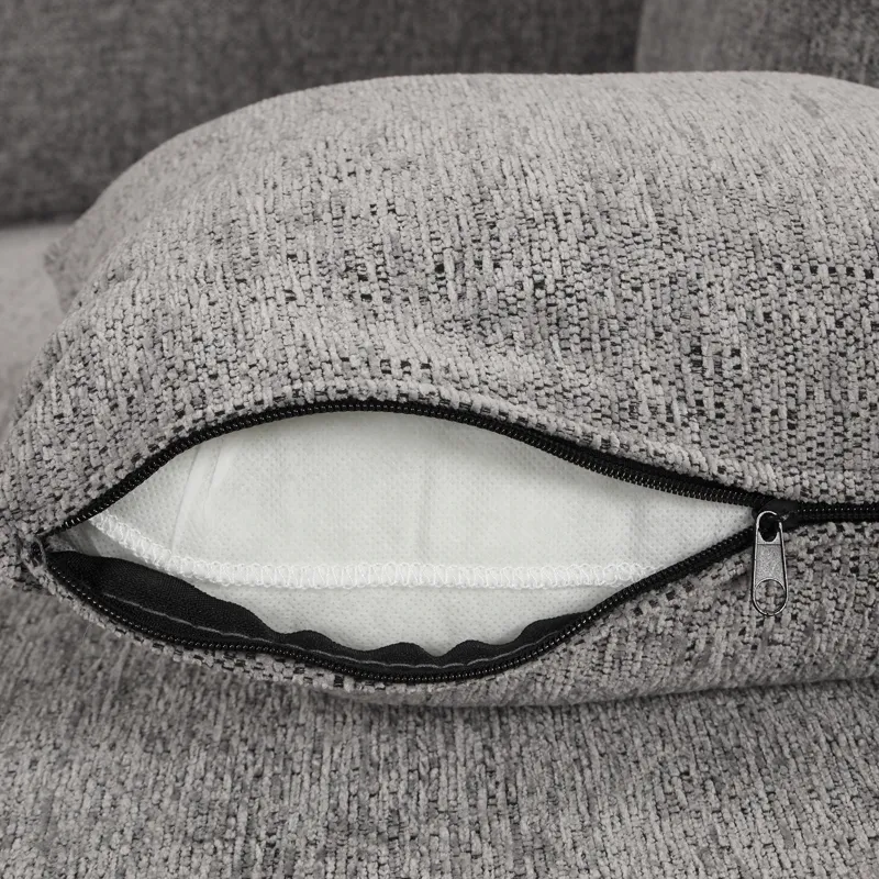 U-Shaped Sectional Sofa Pull Out Sofa Bed With Two USB Ports, Two Power Sockets, Three Back Pillows 