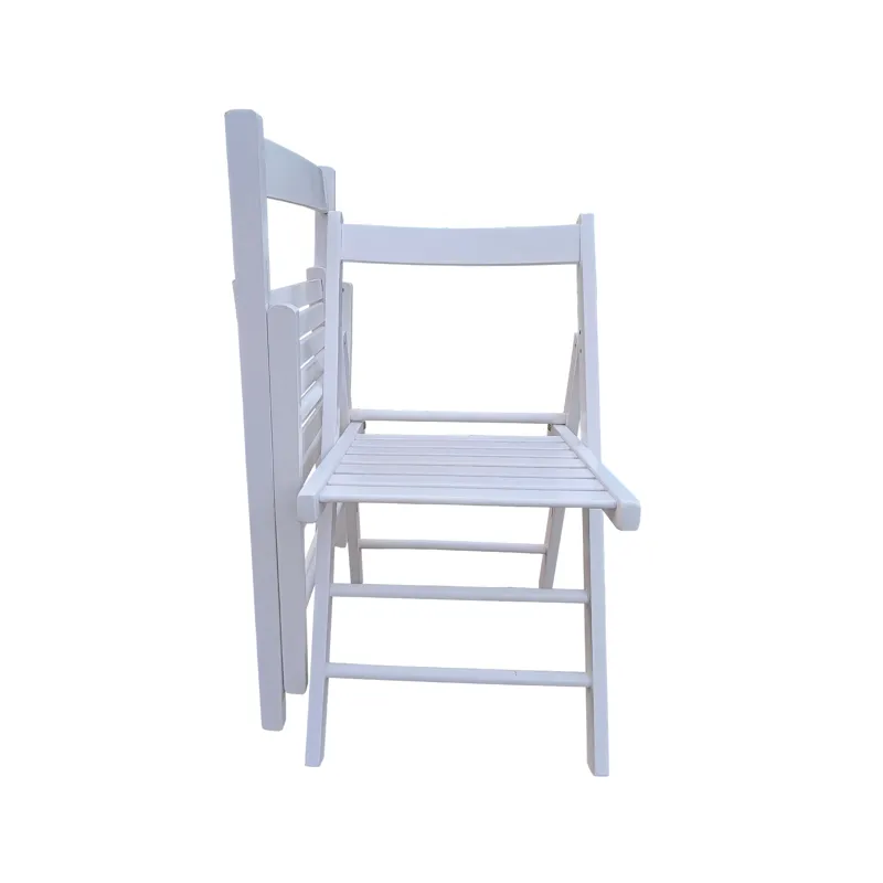 Folding Chair, Foldable Style (Set of 2) - White