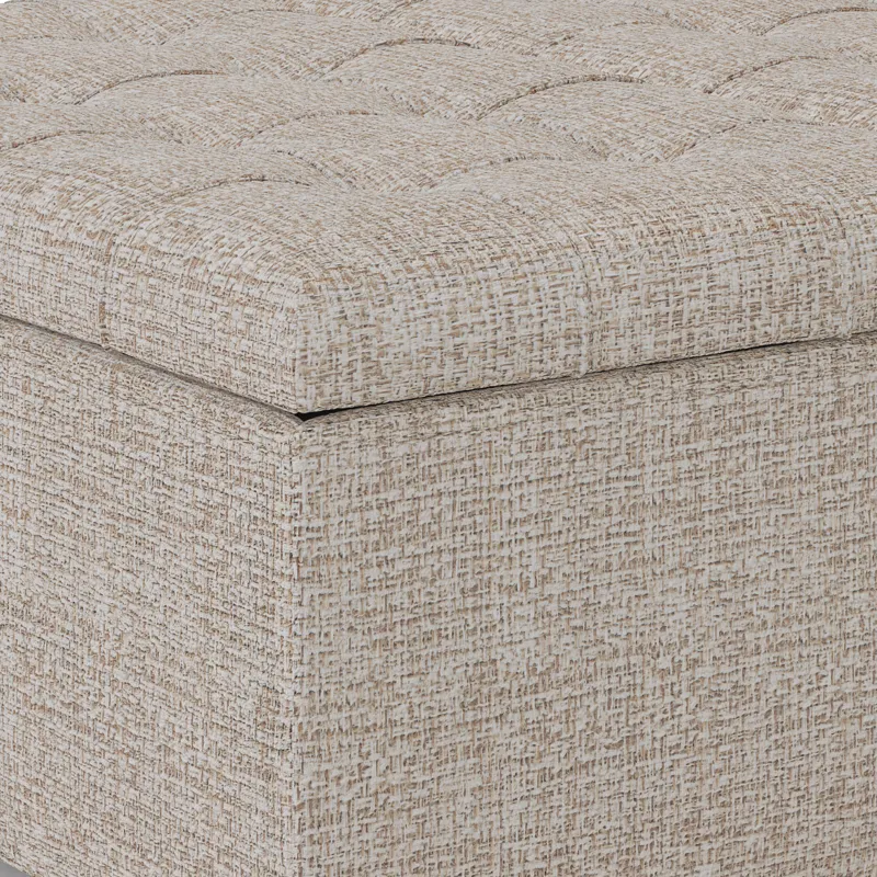 Harrison - Coffee Table Storage Ottoman - Platinum