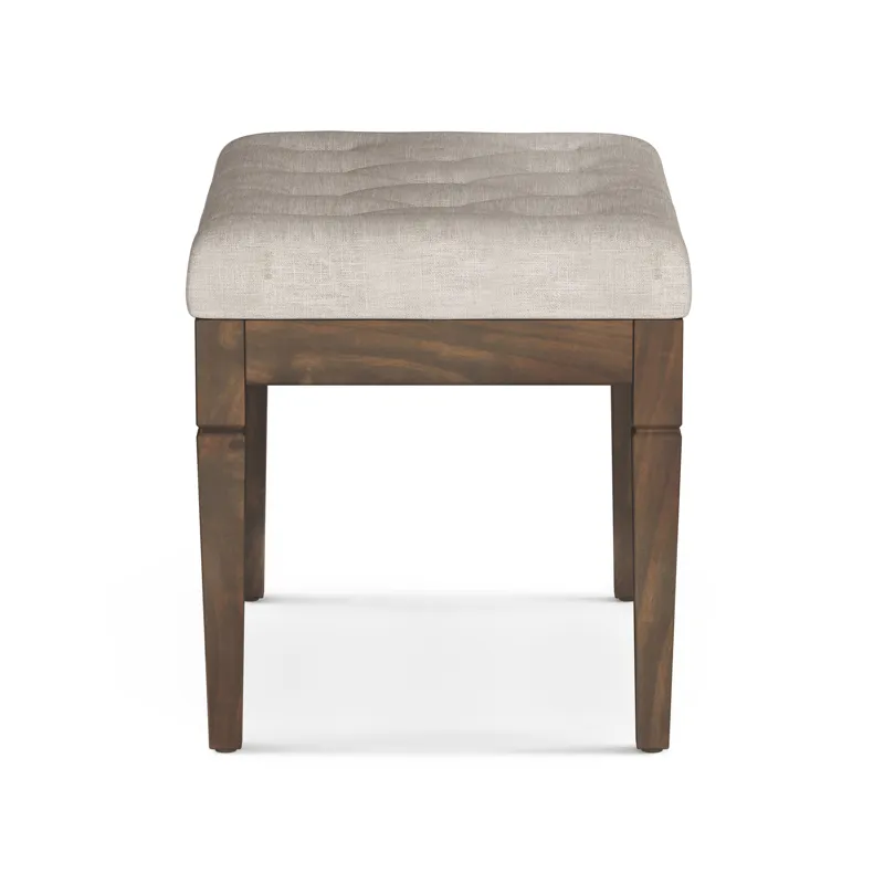 Waverly - Small Tufted Ottoman Bench - Natural