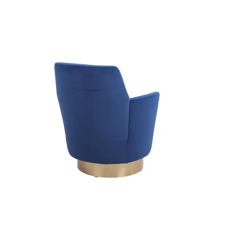 Velvet Swivel Barrel Chair, Swivel Accent Chairs Armchair For Living Room, Reading Chairs For Bedroo
