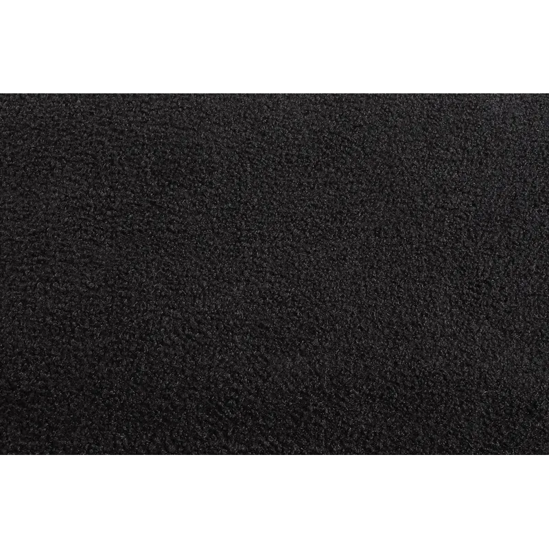 Veronica - Teddy Fleece Reversible Sleeper Sectional Sofa With Storage Chaise - Black
