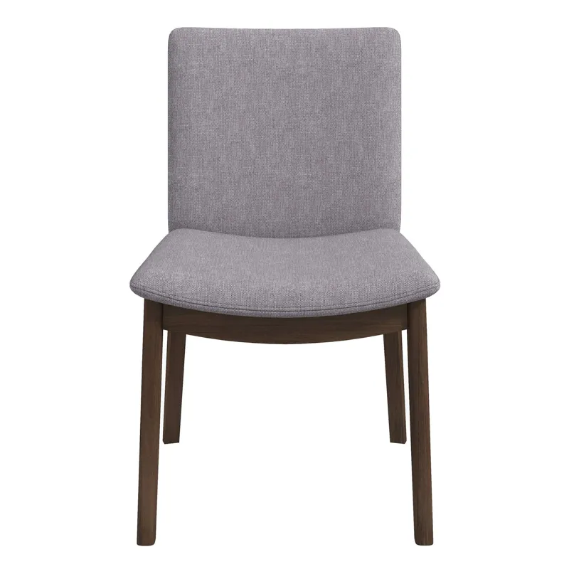 Laura - Mid-Century Modern Solid Wood Dining Chair (Set of 2) - Gray