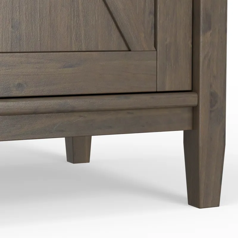 Ela - Wide Storage Cabinet - Smoky Brown