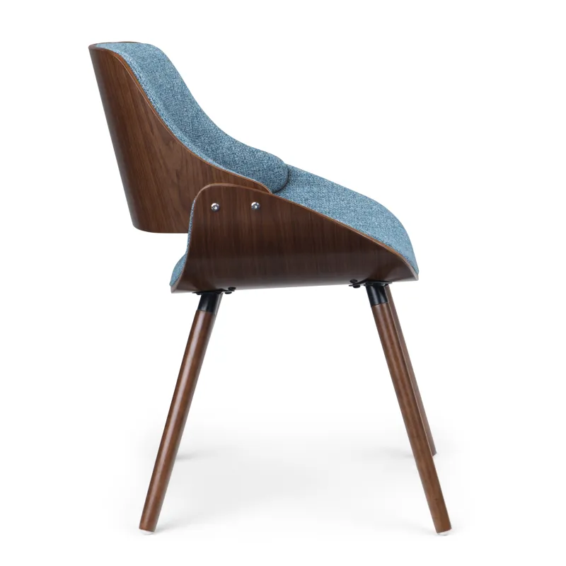 Malden - Bentwood Dining Chair with Wood Back - Denim Blue