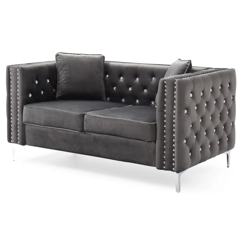 Paige - G822A-L Loveseat - Gray