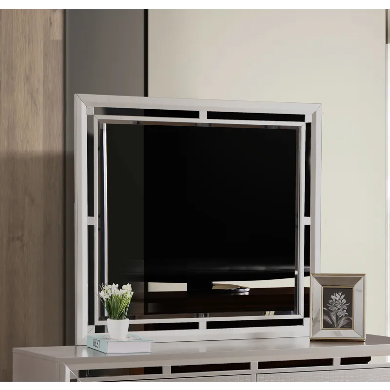 Lorana - G6500-M Mirror - Silver Champagne