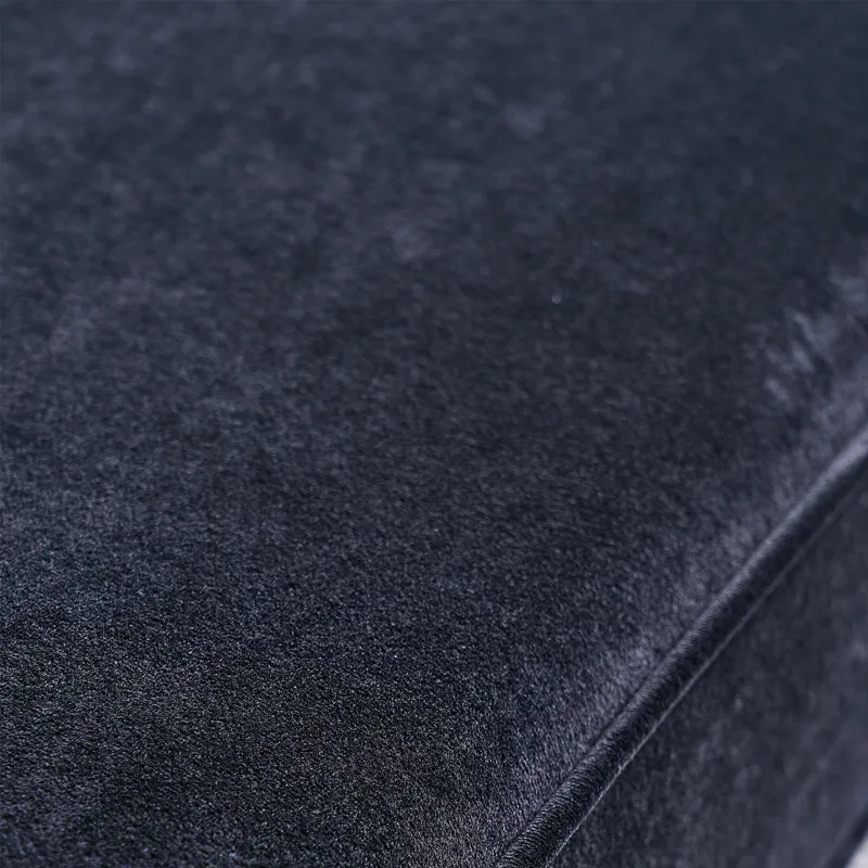 Modern Tufted Velvet Sofa For Living Room - Black