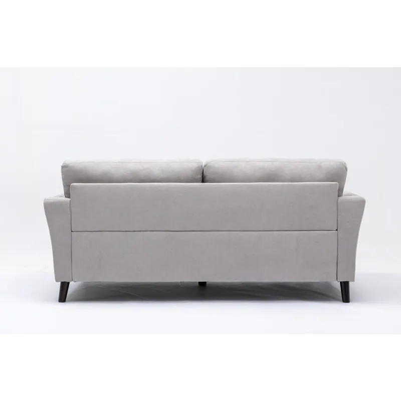 Damian - Woven Fabric Sofa - Light Gray