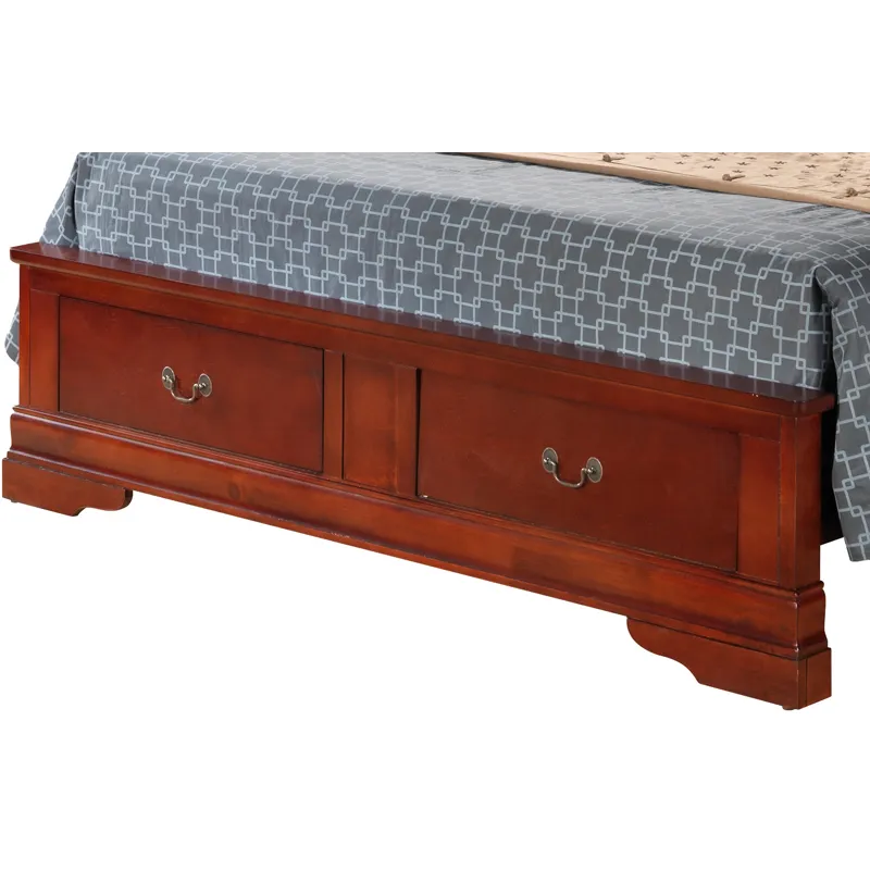 Louis Phillipe - G3100D-KSB2 King Storage Bed - Cherry