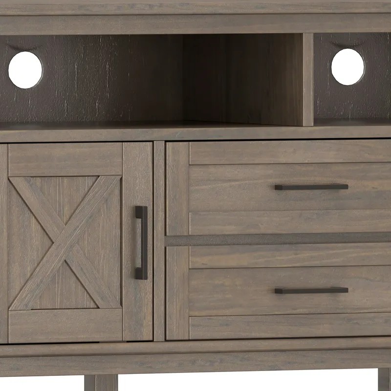 Ela - 72\" TV Media Stand - Smoky Brown