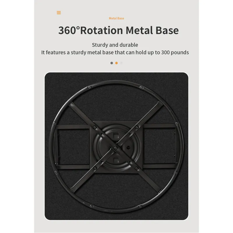 360 Degree Swivel Armchair Cotton Linen Skin-Friendly Fabric Ergonomic Design Brass Nail Decorative 