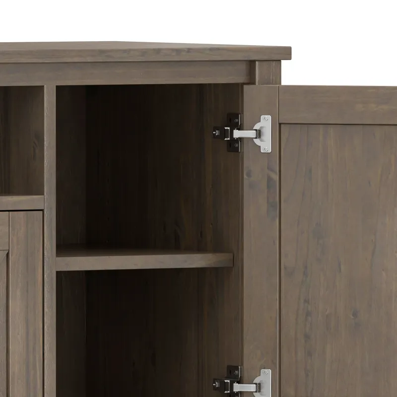 Ela - 72\" TV Media Stand - Smoky Brown