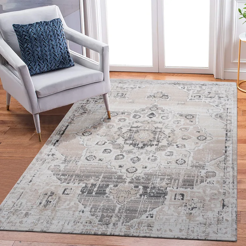 5\' x 7\' Medallion Non-Shedding Living Room Bedroom Dining Home Office Stylish And Stain Resistant 