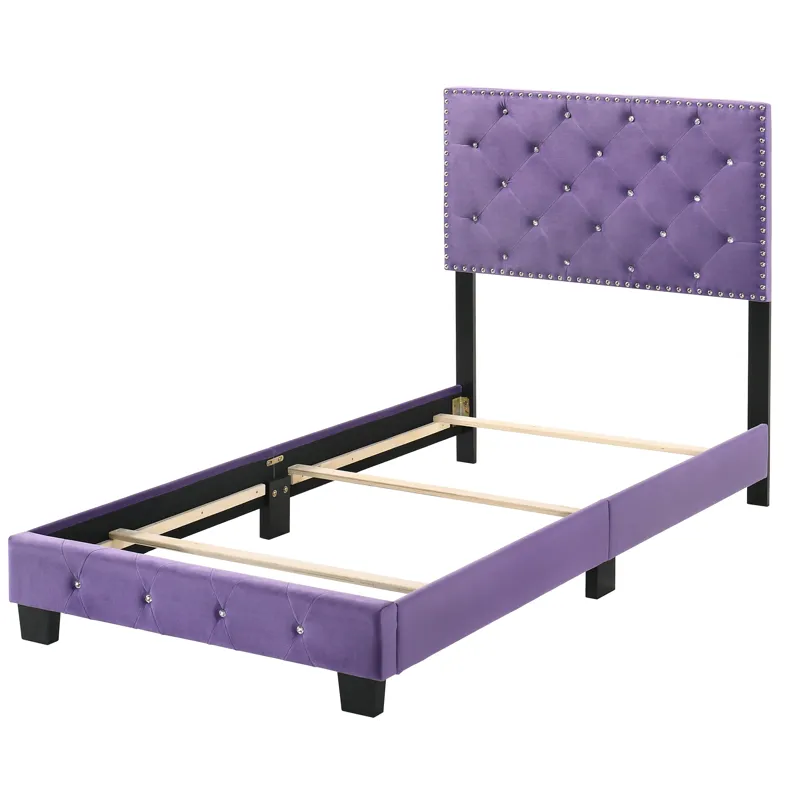 Suffolk - G1402-TB-UP Twin Bed - Purple