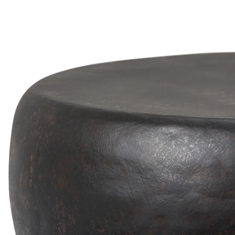 Garvy - Metal Side Table - Rustic Bronze