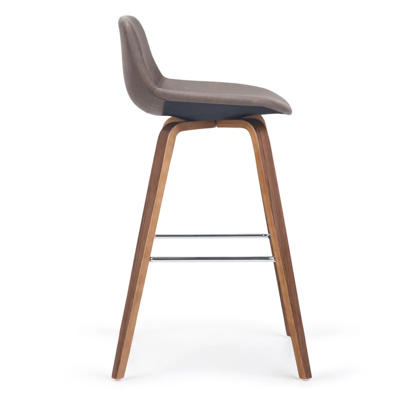 Randolph - Bentwood Counter Height Stool (Set of 2) - Distressed Chocolate Brown