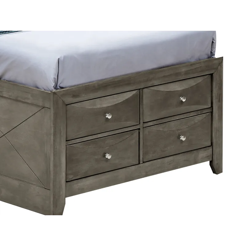 Marilla - G1505G-TSB3 Twin Storage Bed - Gray