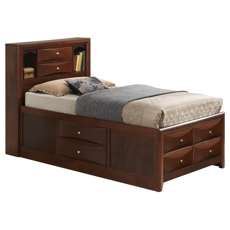 Marilla - G1550G-TSB3 Twin Storage Bed - Cherry