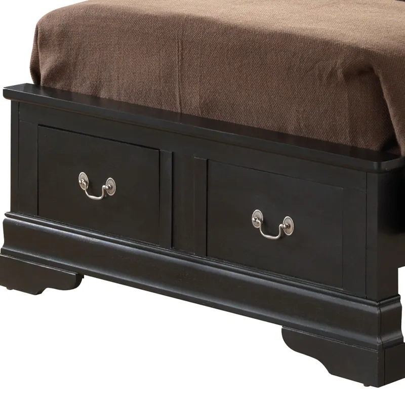 Louis Phillipe - G3150D-TSB2 Twin Storage Bed - Black