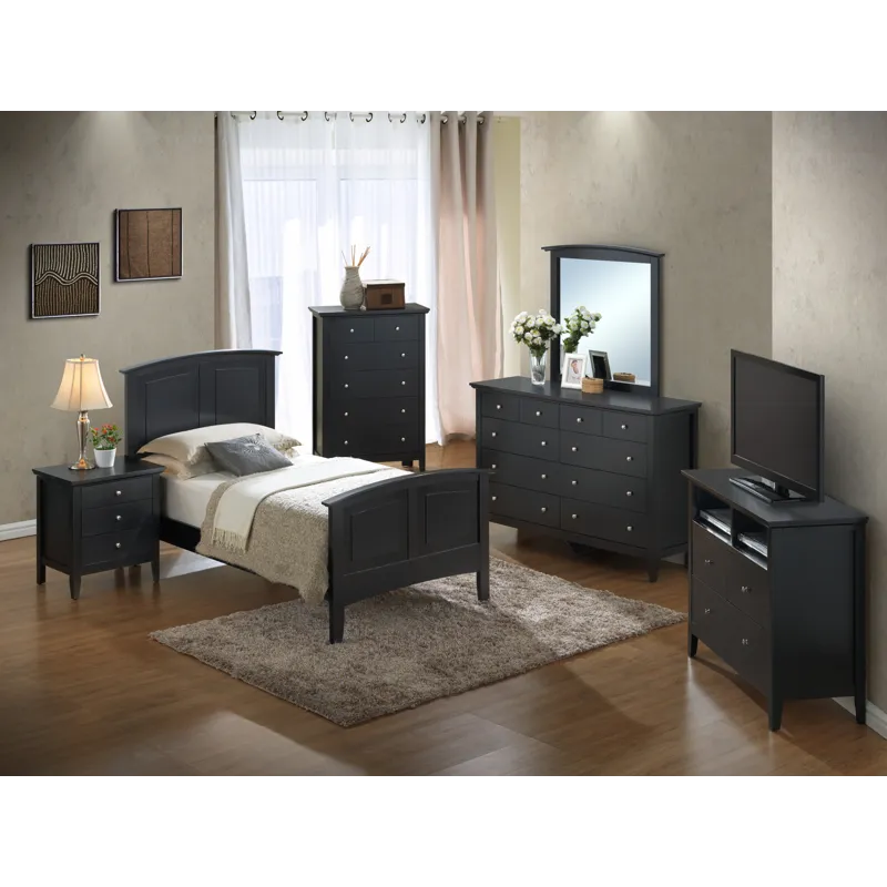 Hammond - G5450A-TB Twin Bed (2 Boxes) - Black