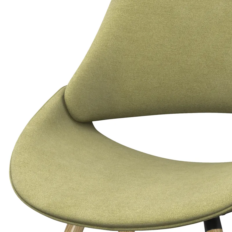 Malden - Bentwood Dining Chair - Acid Green / Light Brown