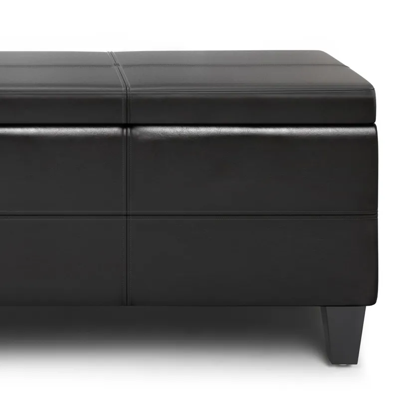 Afton - Storage Ottoman Bench - Tanners Brown