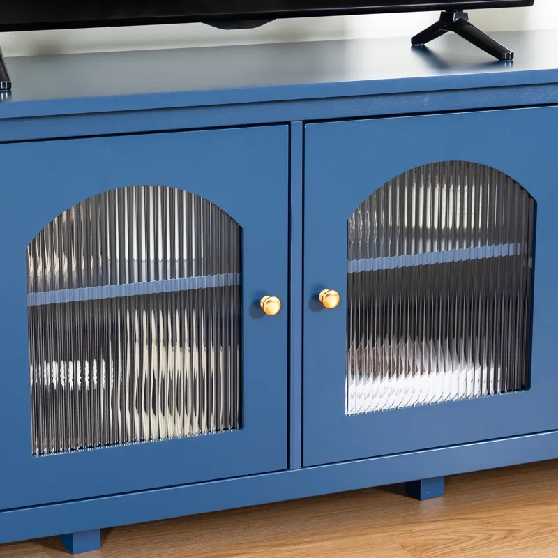 StylishTVcabinet Entertainment CenterTV Stand, TVconsoletable, Media Console, Solidwood Frame, Chang