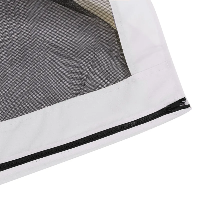 Outsunny - 10\' x 13\' Replacement Mesh Sidewall Netting For Patio Gazebos And Canopy Tents With Zip