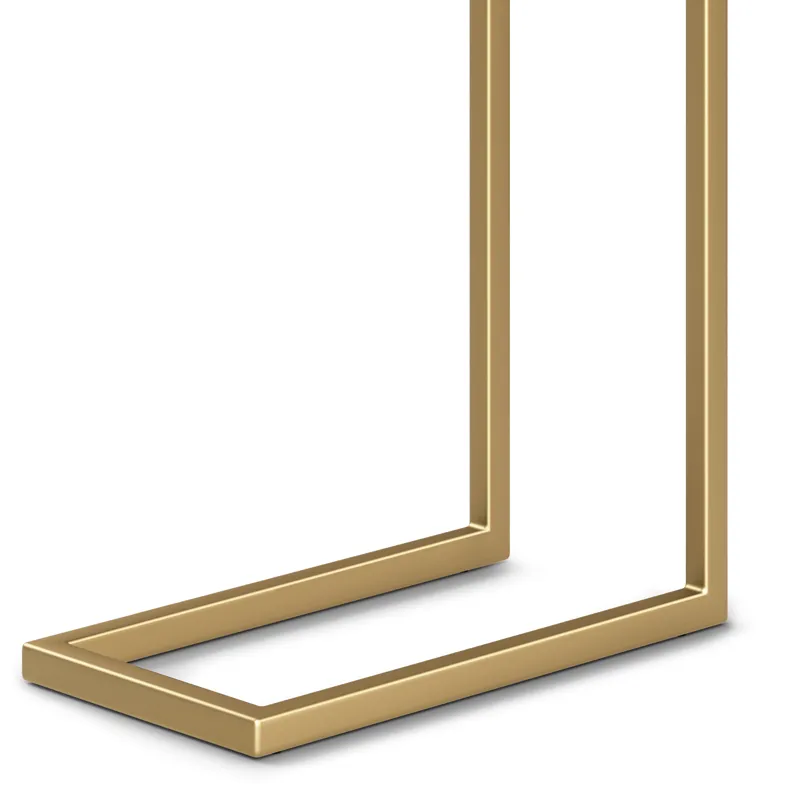 Skyler - C Side Table with Marble Top - Marble Top / Gold