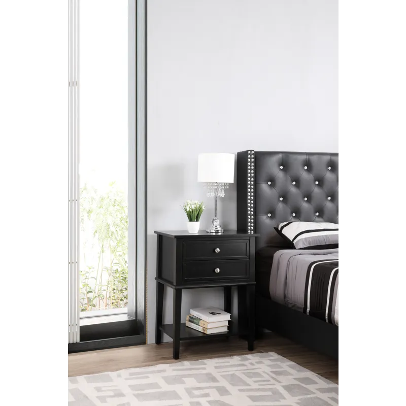 Newton - G064-N Nightstand - Black