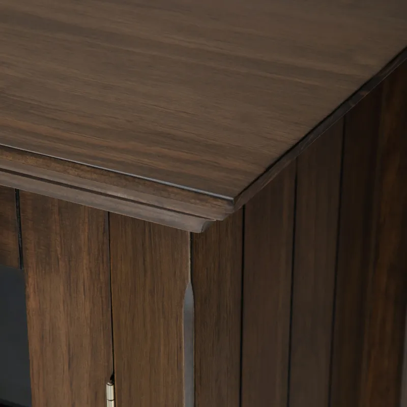 Bedford - Medium Storage Cabinet - Rustic Natural Aged Brown