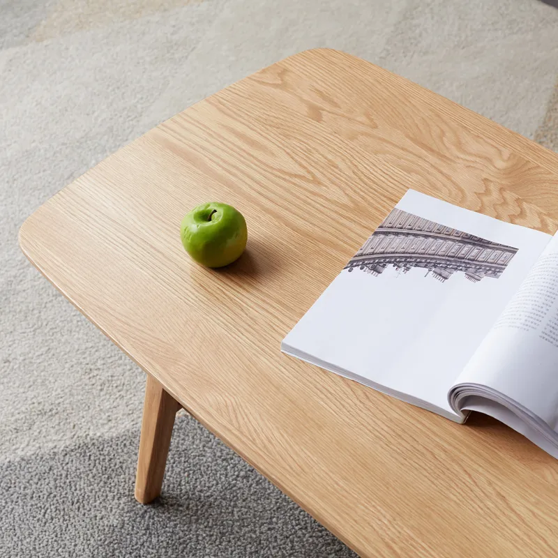 Center Table Low Table 100% Solid Wood Top Plate Desk Coffee Table Study Desk Work From Home Natural