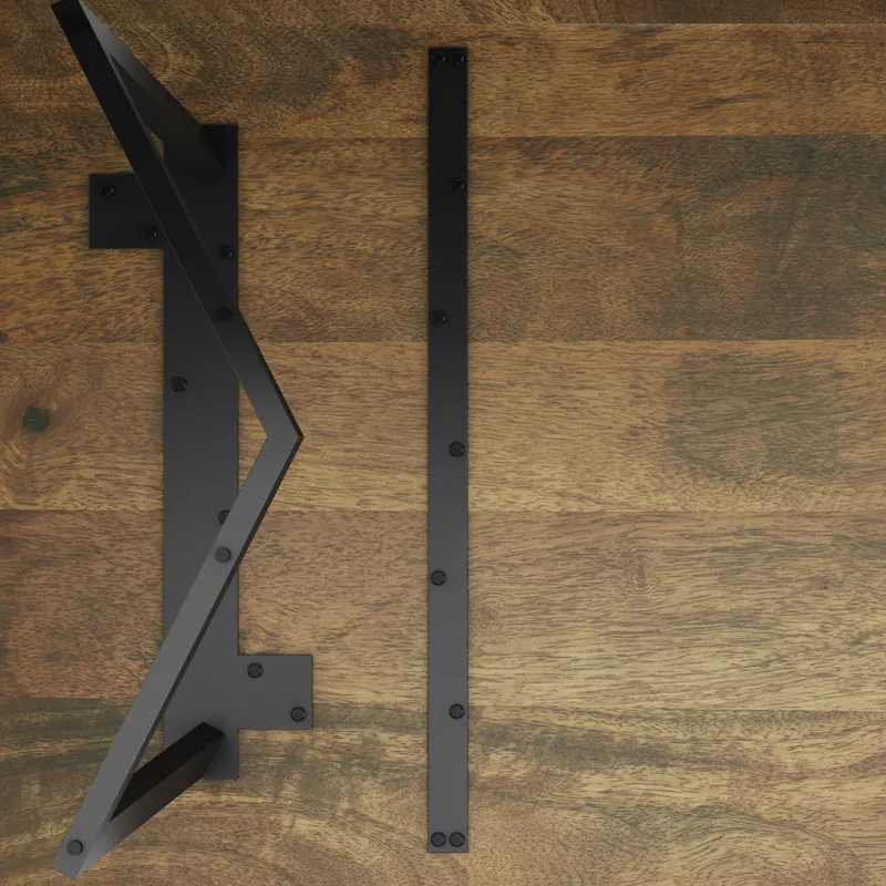 Watkins - Dining Table with Inverted Metal Base - Light Brown
