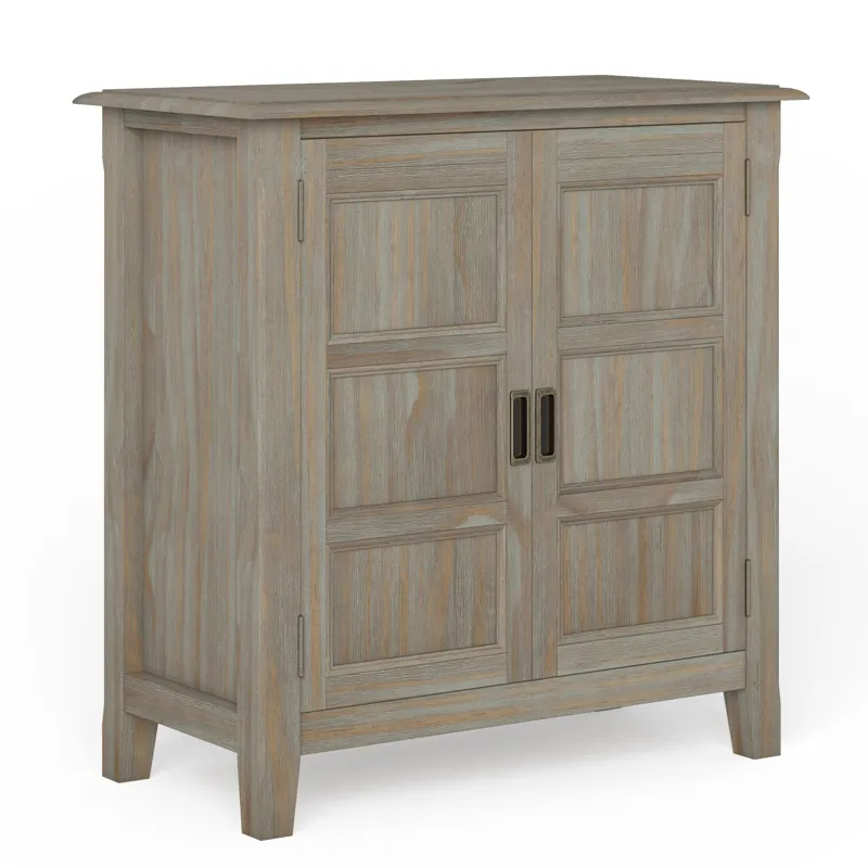 Burlington - Low Storage Cabinet - Distressed Grey