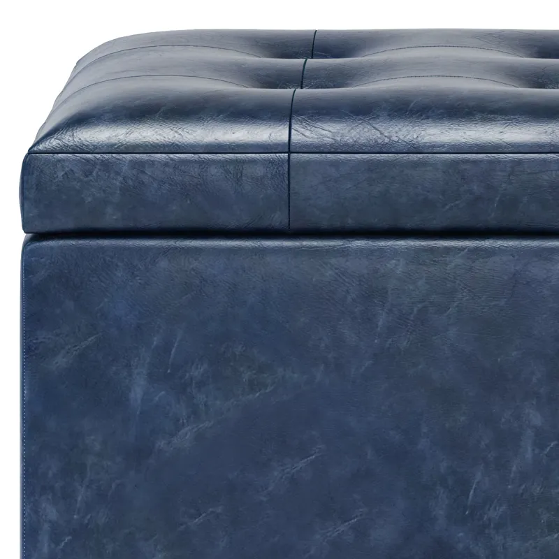 Cosmopolitan - Storage Ottoman - Denim Blue