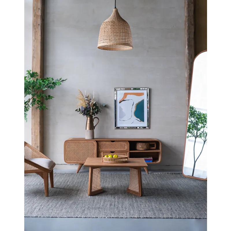 Teak Coffee Table - Natural Brown