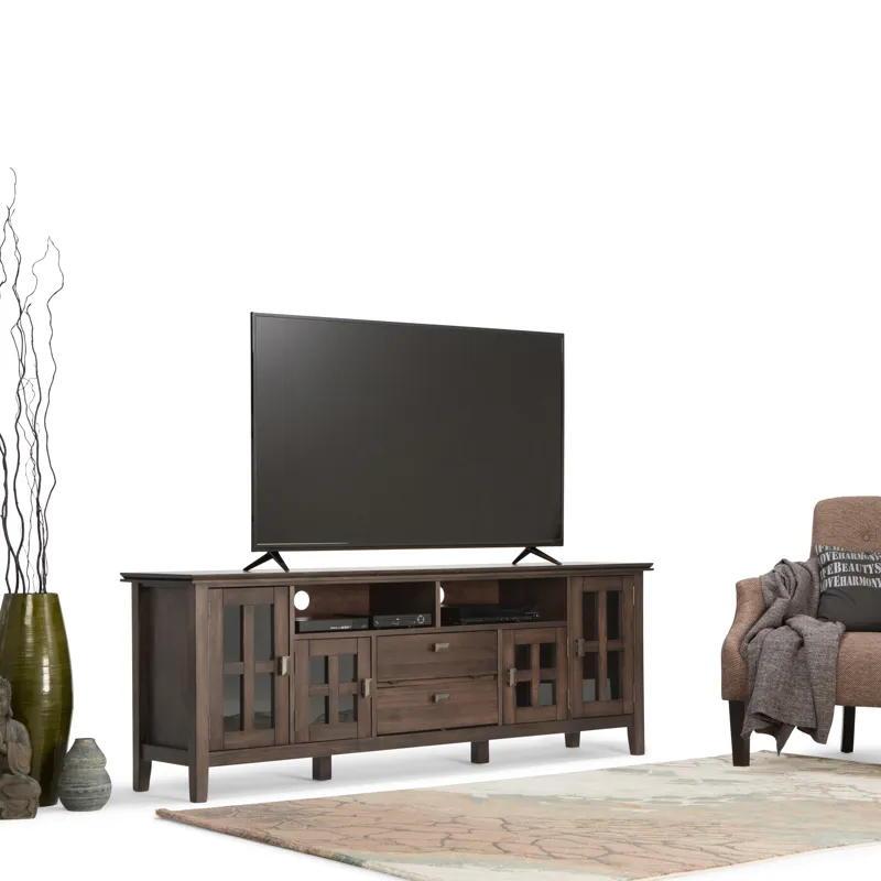 Artisan - 72\" TV Media Stand - Natural Aged Brown
