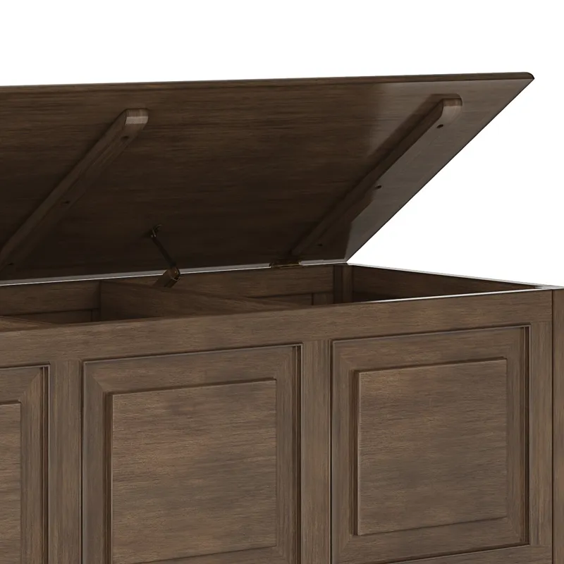 Connaught - Storage Bench Trunk - Natural Aged Brown