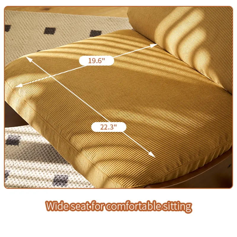 Comfortable Glider Rocking Chair, High-Quality Upholstery Glider Chair, Solid Wood Frame, Perfect Fo