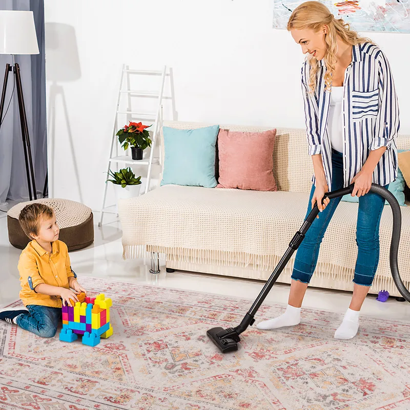 8\' x 10\' Area Rugs For Bedroom, Washable Rug, Low-Pile, Non-Slip, Non-Shedding, Foldable, Kid & Pe