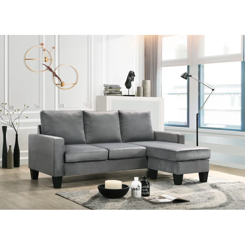 Jessica - G0511-SCH Sofa Chaise - Gray
