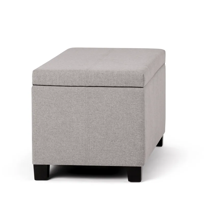 Dover - Storage Ottoman Bench - Cloud Grey