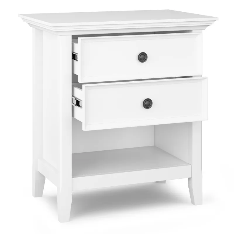Amherst - Bedside Table - White