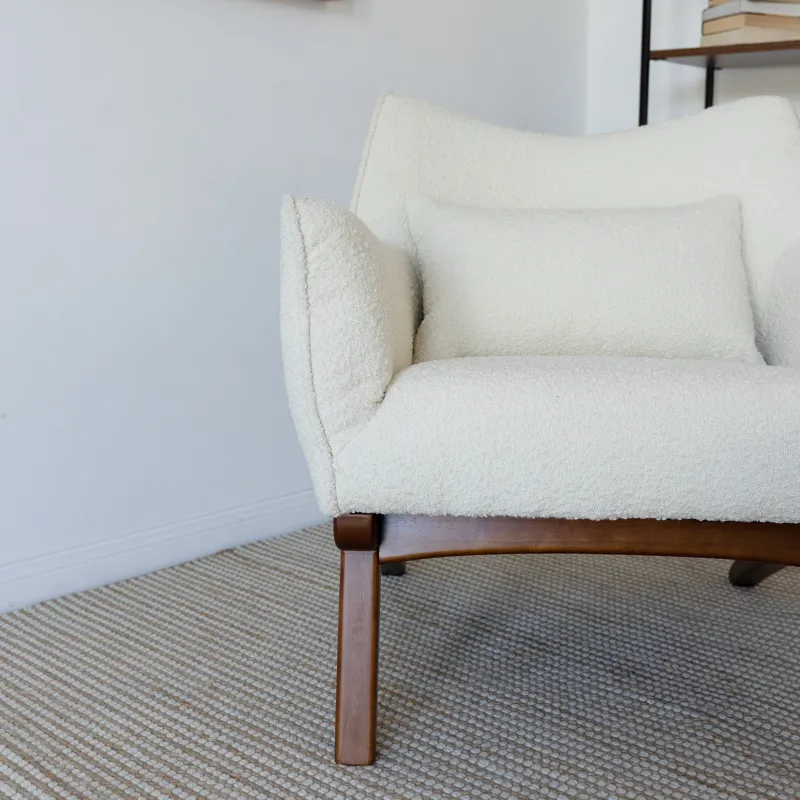 Brayden - Mid-Century Moder Armchair - Beige